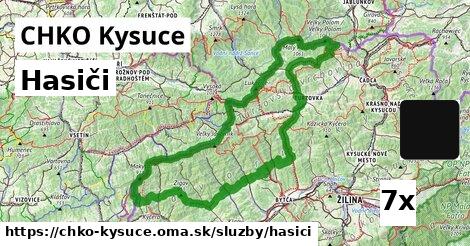 hasiči v CHKO Kysuce