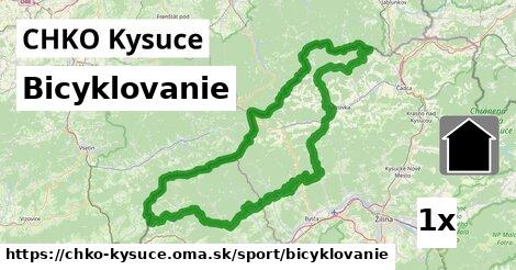 Bicyklovanie, CHKO Kysuce