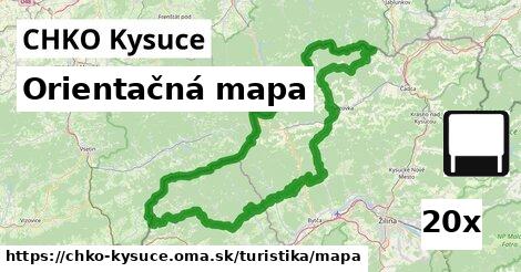 Orientačná mapa, CHKO Kysuce