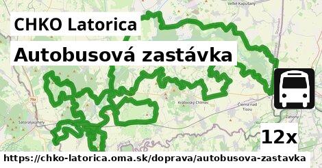 Autobusová zastávka, CHKO Latorica