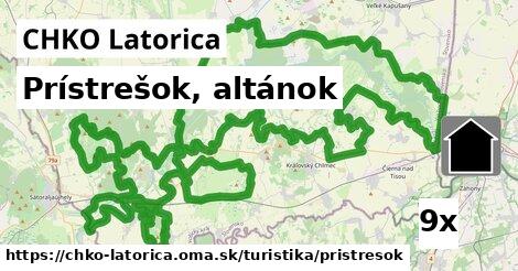 Prístrešok, altánok, CHKO Latorica