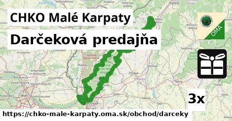 Darčeková predajňa, CHKO Malé Karpaty