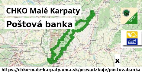 Poštová banka, CHKO Malé Karpaty