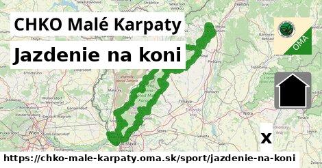 Jazdenie na koni, CHKO Malé Karpaty