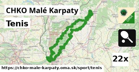 Tenis, CHKO Malé Karpaty