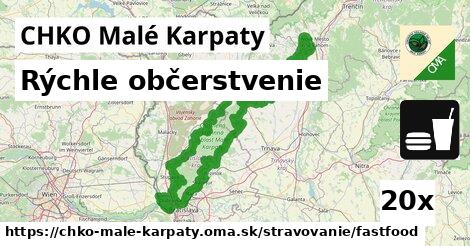 Rýchle občerstvenie, CHKO Malé Karpaty