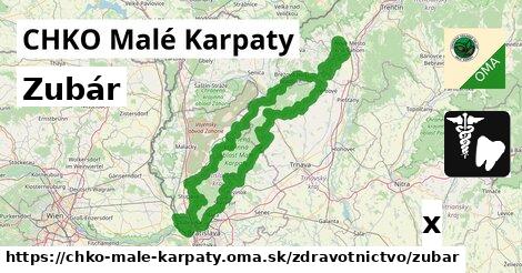 Zubár, CHKO Malé Karpaty