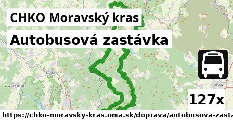 Autobusová zastávka, CHKO Moravský kras