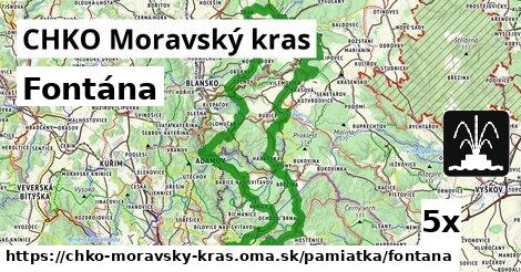 Fontána, CHKO Moravský kras