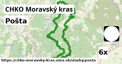 Pošta, CHKO Moravský kras