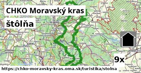 štôlňa, CHKO Moravský kras