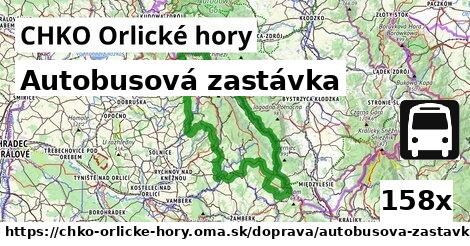 Autobusová zastávka, CHKO Orlické hory