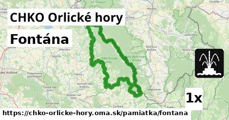 Fontána, CHKO Orlické hory