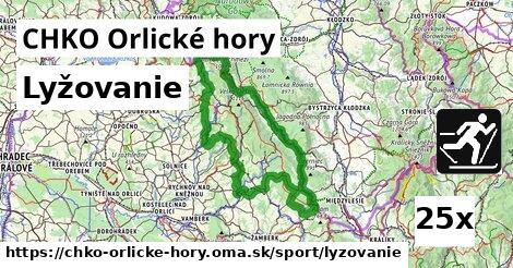 Lyžovanie, CHKO Orlické hory