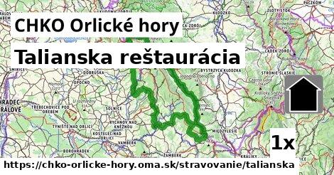 Talianska reštaurácia, CHKO Orlické hory