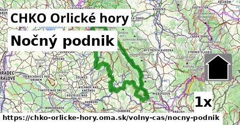 Nočný podnik, CHKO Orlické hory