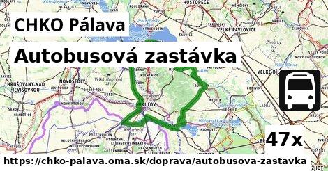 Autobusová zastávka, CHKO Pálava