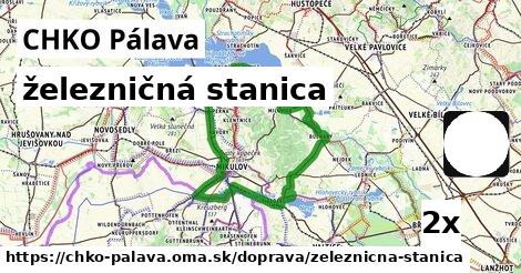 železničná stanica, CHKO Pálava