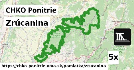 Zrúcanina, CHKO Ponitrie