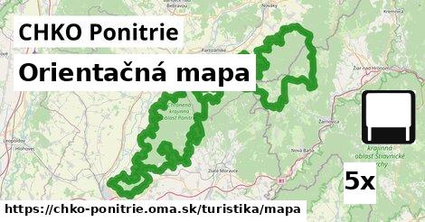 Orientačná mapa, CHKO Ponitrie