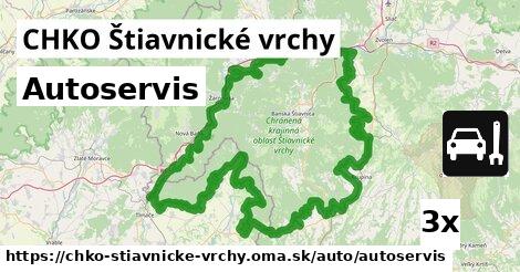 Autoservis, CHKO Štiavnické vrchy