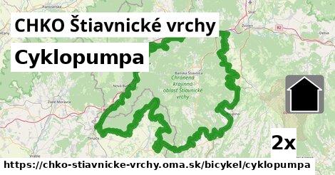 Cyklopumpa, CHKO Štiavnické vrchy