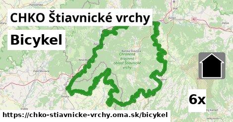 bicykel v CHKO Štiavnické vrchy