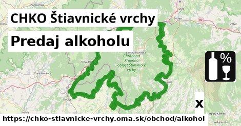 Predaj alkoholu, CHKO Štiavnické vrchy