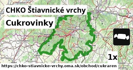 cukrovinky v CHKO Štiavnické vrchy