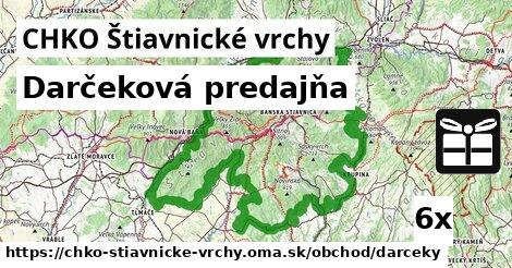 darčeková predajňa v CHKO Štiavnické vrchy