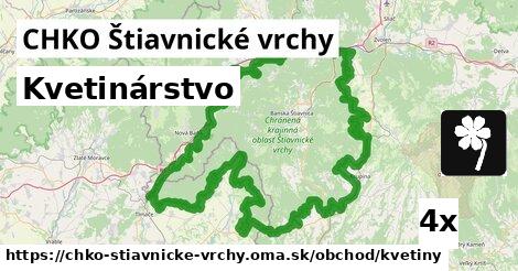 Kvetinárstvo, CHKO Štiavnické vrchy