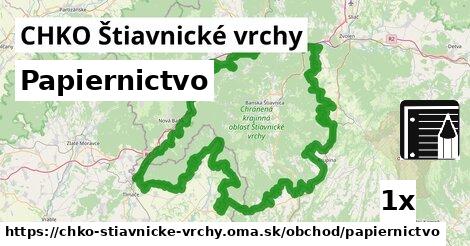 Papiernictvo, CHKO Štiavnické vrchy