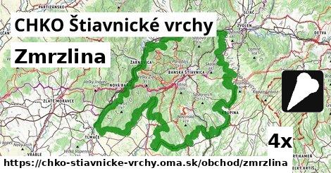 zmrzlina v CHKO Štiavnické vrchy