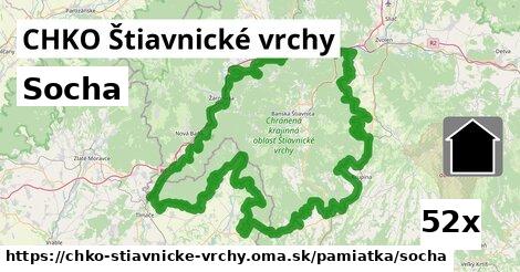 socha v CHKO Štiavnické vrchy