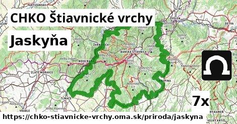 Jaskyňa, CHKO Štiavnické vrchy