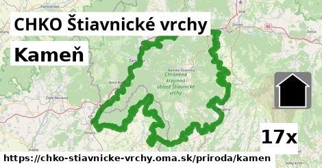 kameň v CHKO Štiavnické vrchy