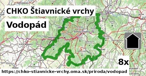 Vodopád, CHKO Štiavnické vrchy