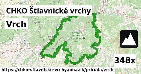 vrch v CHKO Štiavnické vrchy