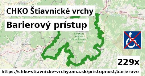 Barierový prístup, CHKO Štiavnické vrchy