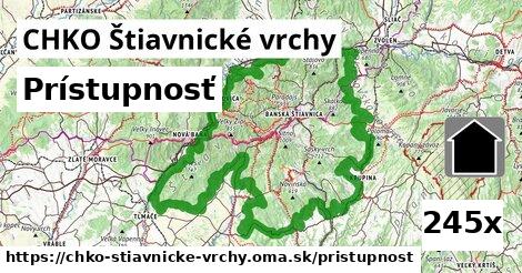 prístupnosť v CHKO Štiavnické vrchy