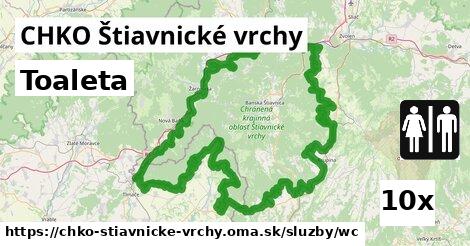 Toaleta, CHKO Štiavnické vrchy