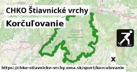 Korčuľovanie, CHKO Štiavnické vrchy