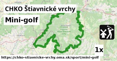 Mini-golf, CHKO Štiavnické vrchy