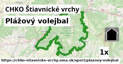 plážový volejbal v CHKO Štiavnické vrchy