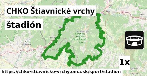 štadión v CHKO Štiavnické vrchy