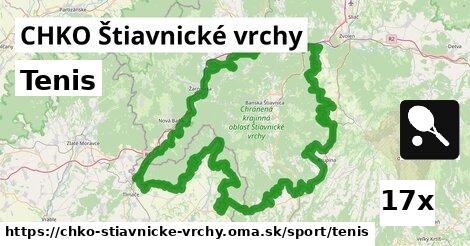Tenis, CHKO Štiavnické vrchy