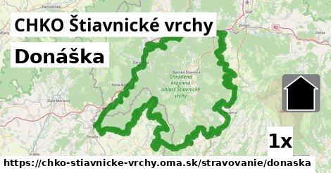 donáška v CHKO Štiavnické vrchy