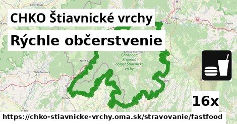 Rýchle občerstvenie, CHKO Štiavnické vrchy