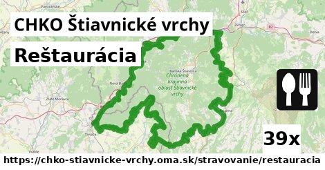 Reštaurácia, CHKO Štiavnické vrchy