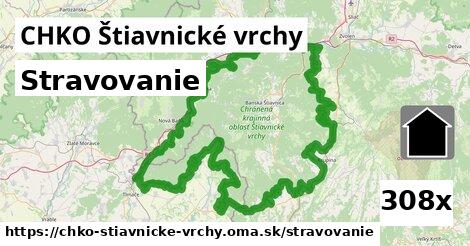 stravovanie v CHKO Štiavnické vrchy